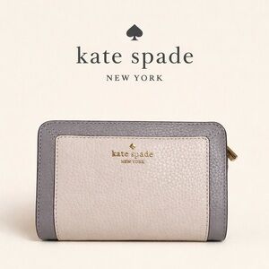 NWT. Kate Spade Net York Lena Medium Colorblock Compact Bifold Wallet.
